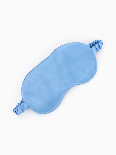 Маска для сна «ШЁЛК», 19×10 см, резинка одинарная, цвет тёмно-синий
