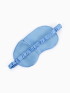 Маска для сна «ШЁЛК», 19×10 см, резинка одинарная, цвет тёмно-синий - Фото 3