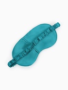 Маска для сна «ШЁЛК», 19×10 см, резинка одинарная, цвет изумрудный - Фото 2