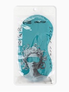 Маска для сна «ШЁЛК», 19×10 см, резинка одинарная, цвет изумрудный - Фото 3