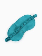 Маска для сна «ШЁЛК», 19×10 см, резинка одинарная, цвет изумрудный - Фото 3