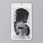 Маска для сна «ШЁЛК», 19×10 см, резинка одинарная, чёрная - Фото 5