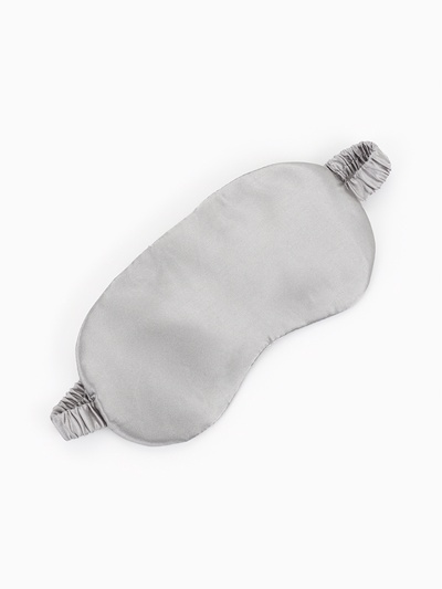 Маска для сна «ШЁЛК», 19×10 см, резинка одинарная, цвет серый