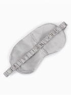 Маска для сна «ШЁЛК», 19×10 см, резинка одинарная, цвет серый - Фото 3