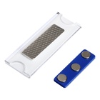 Бейдж горизонтальный, внешний размер 77×27 мм, внутренний размер 75×25 мм, на магните - Фото 4