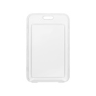 Бейдж вертикальный Calligrata, без держателя, внешний размер 110×70 мм, внутренний размер 85×54 мм, пластик, софт-тач, прозрачный - Фото 3