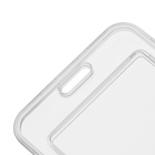 Бейдж вертикальный Calligrata, без держателя, внешний размер 110×70 мм, внутренний размер 85×54 мм, пластик, софт-тач, прозрачный - Фото 4