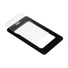 Бейдж вертикальный Calligrata, без держателя, внешний размер 101×67 мм, внутренний размер 85×54 мм, пластик, софт-тач, чёрный - Фото 5