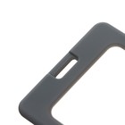 Бейдж вертикальный Calligrata, без держателя, внешний размер 101×67 мм, внутренний размер 85×54 мм, пластик, софт-тач, серый - Фото 2