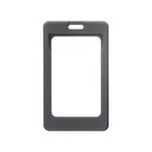 Бейдж вертикальный Calligrata, без держателя, внешний размер 101×67 мм, внутренний размер 85×54 мм, пластик, софт-тач, серый - Фото 4