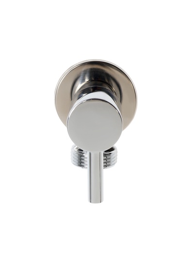 Кран угловой ZEIN engr, 1/2" х 3/4", кран-букса латунь, нержавеющая сталь, хром