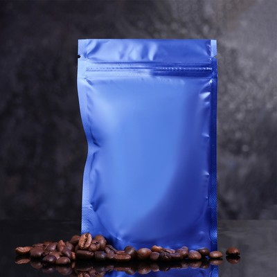 Пакет дой-пак, матовый, синий, 10×15×4 см