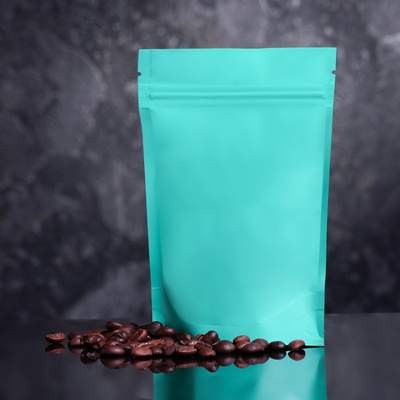 Пакет дой - пак, матовый, изумрудный, 10×15×4 см