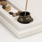Подставка под благовония "Будда" песок+аромапалочка+камни 29х7х12,2 см - фото 8613830