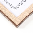 Фоторамка пластик формат А4 "Муза" какао 32,5х23,8х1,1 см - фото 23467166