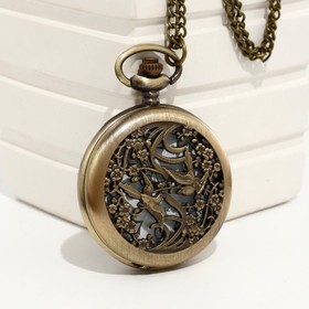 Часы карманные 'Пташки', кварцевые, d циферблата-4.5 см