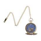 Часы карманные «Космос», музыкальные, кварцевые, диаметр циферблата 4.9 см, цепочка 30 см, золотистые - Фото 2