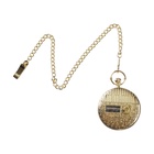 Часы карманные «Космос», музыкальные, кварцевые, диаметр циферблата 4.9 см, цепочка 30 см, золотистые - Фото 3