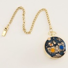 Часы карманные «Космос», музыкальные, кварцевые, диаметр циферблата 4.9 см, цепочка 30 см, золотистые - Фото 5