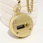 Часы карманные «Космос», музыкальные, кварцевые, диаметр циферблата 4.9 см, цепочка 30 см, золотистые - Фото 7
