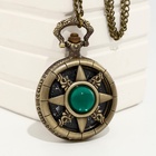 Часы карманные «Компас», кварцевые, циферблат d=3.5 см, цепочка 80 см - Фото 8