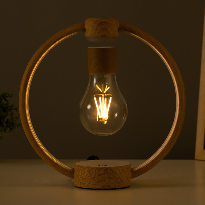 Настольная лампа "Круг левитация" LED 23х23 см RISALUX - фото 1906523283