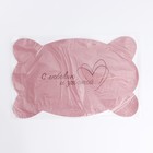 Коврик под миску форменный «Кость», 39,5 х 25 см, розовый - фото 25536615