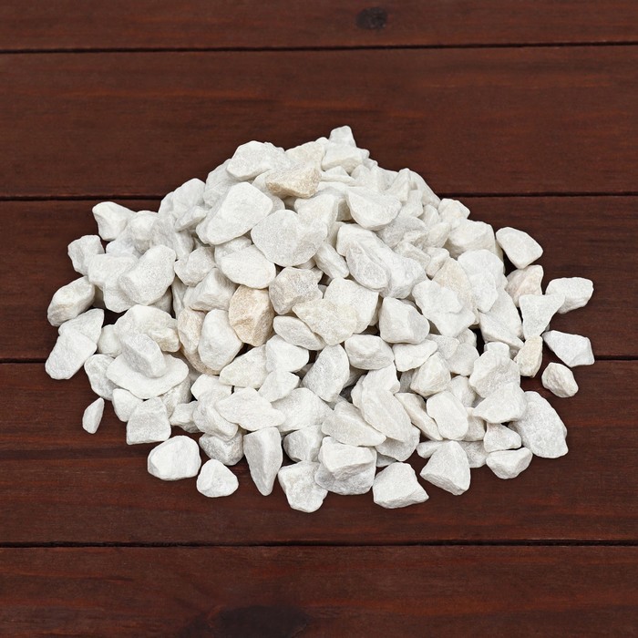 Мраморная крошка 10 - 20 мм, 5 кг, белая - Фото 1