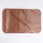 Коврик для миски из экокожи 48 х 30 см, коричневый - фото 25536618