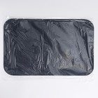 Коврик для миски из экокожи 48 х 30 см, синий (комплект 2 шт) - фото 23437472