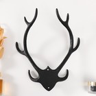 Настенные крючки декоративные «Рога оленя», чугун, 32×27.7×9.2 см - Фото 4