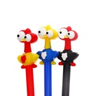 Ручка-прикол Calligrata «Курица», чёрный стержень, гелевая, МИКС - фото 120966683