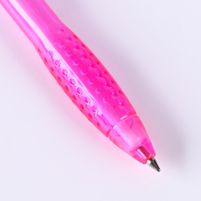 Ручка световая "Сердце" с синими чернилами, цвета МИКС