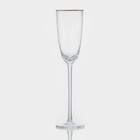 Бокал из стекла для шампанского «Орион», 220 мл, 6,5х26 см, цвет прозрачный - фото 320789464