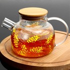 Чайник заварочный с бамбуковой крышкой «Нежная мимоза», 1000 мл - Фото 5