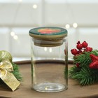 Банка для хранения новогодняя «Аромат праздника», стекло, 100 мл - Фото 3