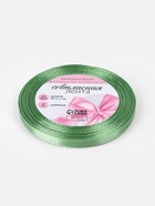 Лента атласная, 6 мм, 23±1 м, фисташковая №65 - Фото 5