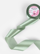 Лента атласная, 50 мм, 23±1 м, фисташковая №65 - Фото 2
