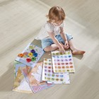 Раскраска с восковыми мелками Hape «Малыш Умняша», 6 цветов - фото 298428012