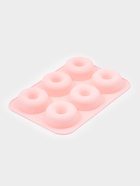 Форма для выпечки Доляна «Пончик», силикон, 26×18×2.5 см, 6 ячеек (d=7 см), розовая - Фото 1