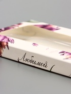 Подарочная коробка под плитку шоколада, с окном «Акварель тюльпаны», 17×8×1.4 см - Фото 3