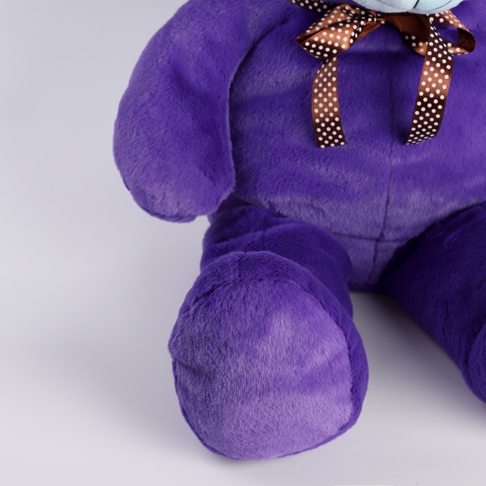 Мягкая игрушка "Мишка", цвет фиолетовый