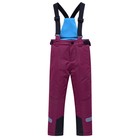 Брюки горнолыжные для девочки, рост 122 см, цвет тёмно-фиолетовый - Фото 1