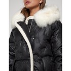 Пальто утепленное зимнее женское, размер 54, цвет чёрный - Фото 12