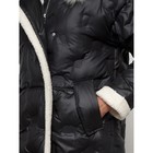 Пальто утепленное зимнее женское, размер 54, цвет чёрный - Фото 13