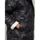Пальто утепленное зимнее женское, размер 54, цвет чёрный - Фото 14