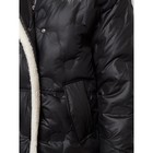 Пальто утепленное зимнее женское, размер 54, цвет чёрный - Фото 15