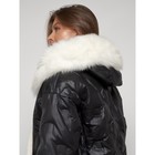 Пальто утепленное зимнее женское, размер 54, цвет чёрный - Фото 17