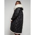Пальто утепленное зимнее женское, размер 54, цвет чёрный - Фото 22