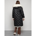 Пальто утепленное зимнее женское, размер 54, цвет чёрный - Фото 25